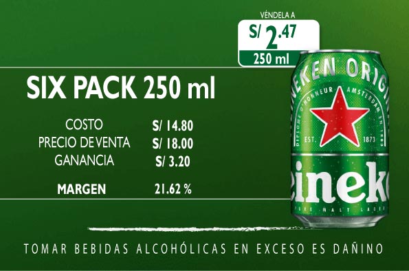 Lata Heineken 250ml